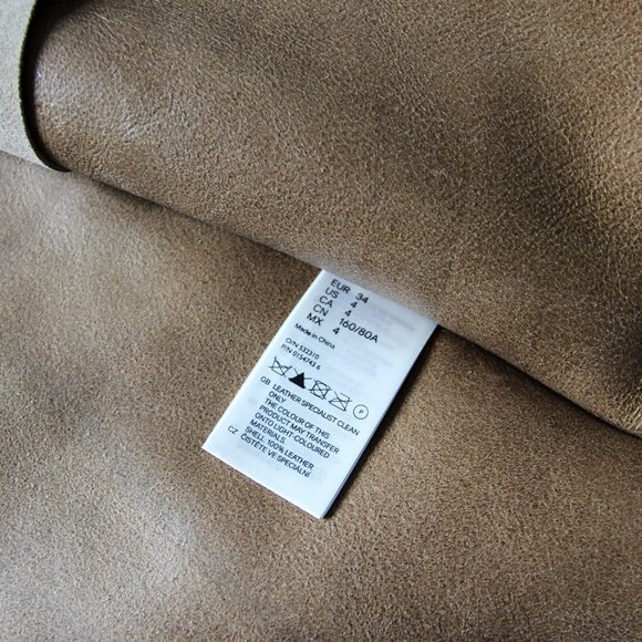 BNWT AW12 MAISON MARGIELA X H&M SUEDE LEATHER JACKET 4 - Picture 9 of 9